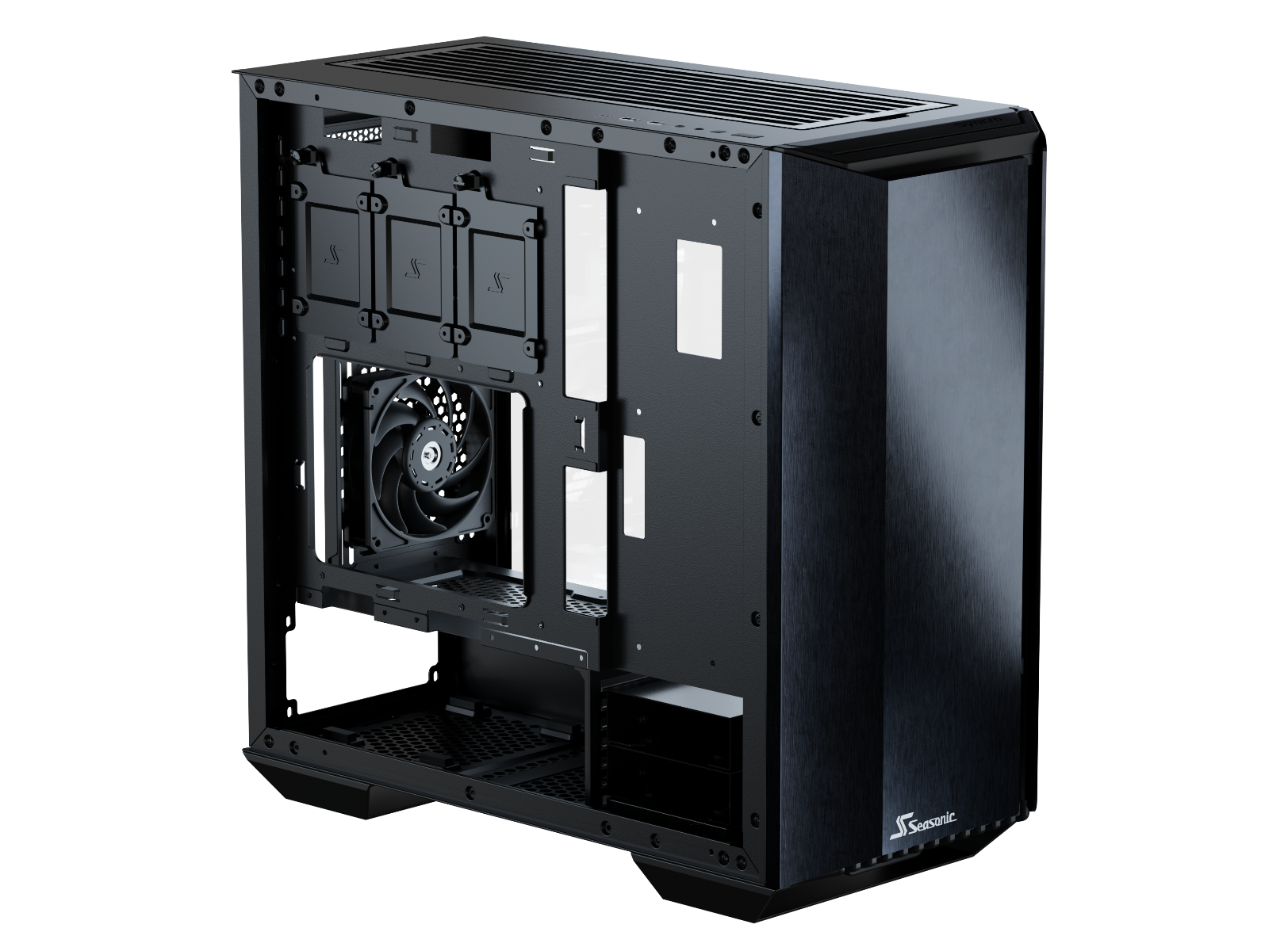 Seasonic Syncro Q704 Aluminum Case with Syncro DGC-650 650W 80 Plus Gold PSU & Connect Module RED DOT AWARD WINNER 2021 - SuperSaverAU - view 3