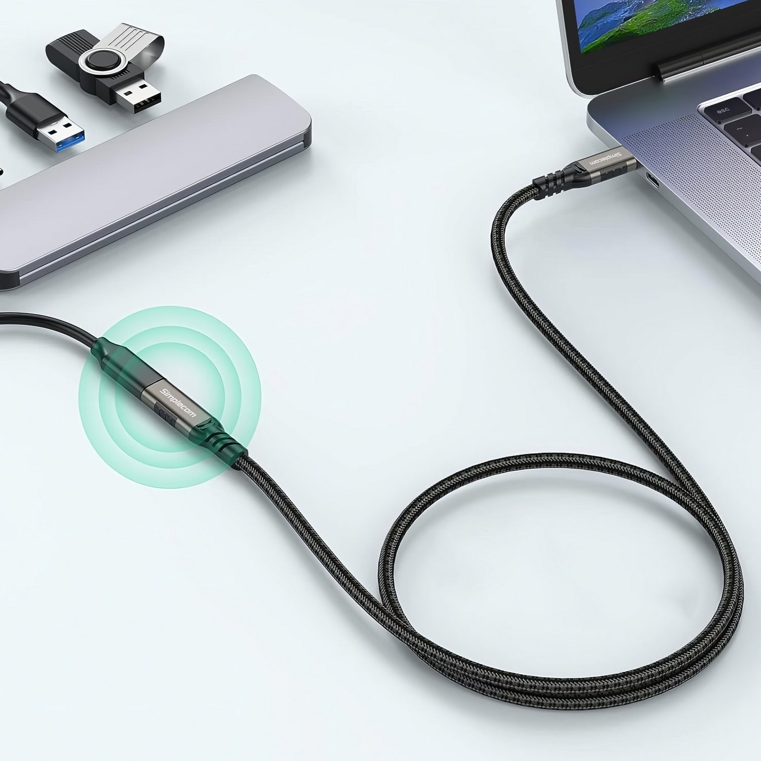 Simplecom CAU610 USB-C Extension Cable 1m 100W 20Gbps
