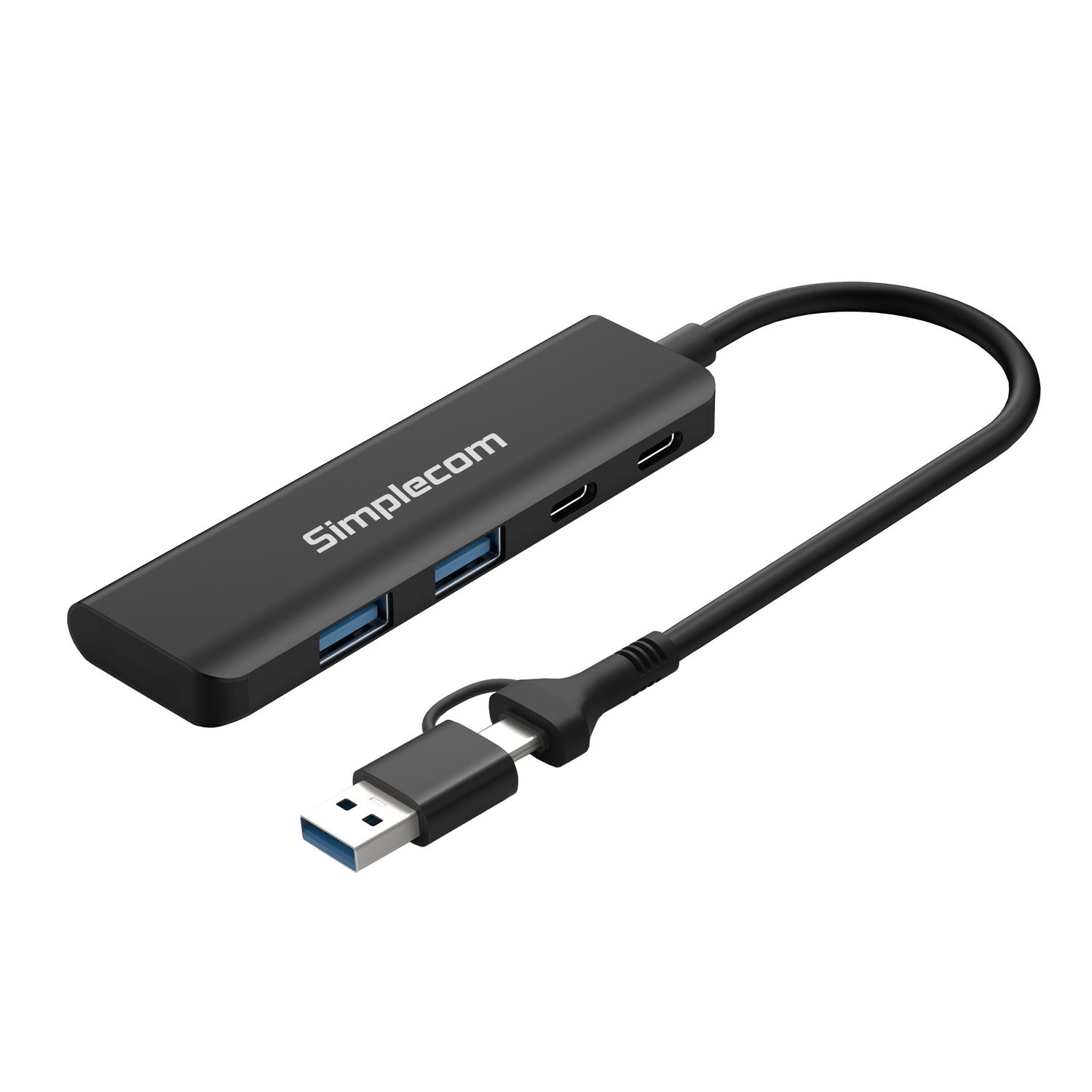 Simplecom CH385 SuperSpeed USB-A and USB-C 4-Port Combo Hub USB 3.2 Gen 1 (2x USB-A and 2x USB-C Ports) - SuperSaverAU - view 1