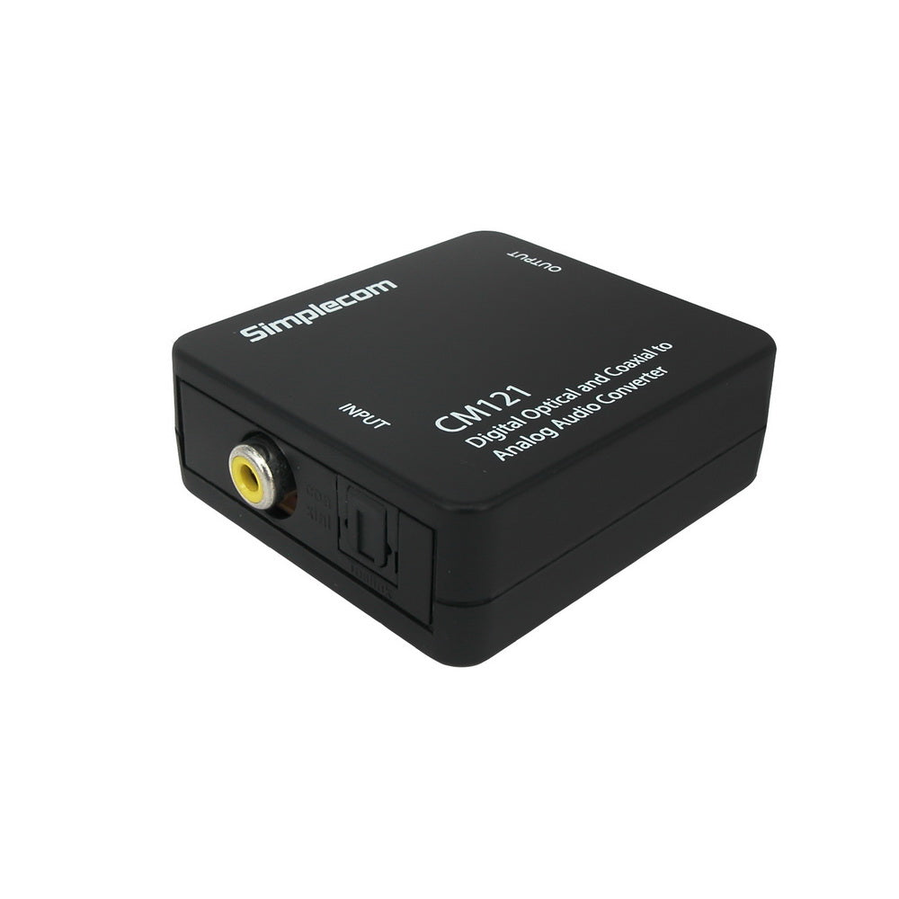 Simplecom CM121 Digital Optical Coaxial to RCA Audio Converter
