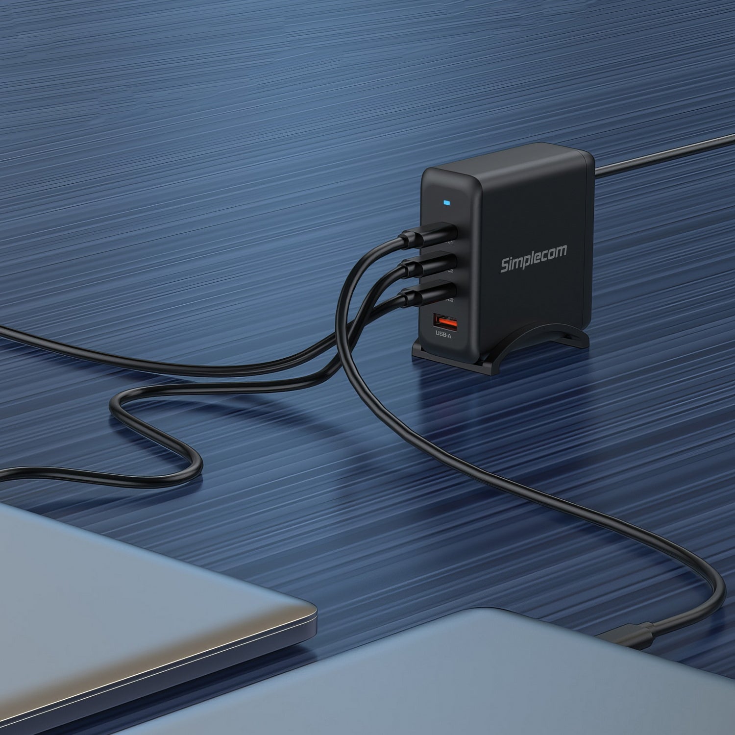 Simplecom CU400 4-Port PD 100W GaN Fast Charger 3xUSB-C + USB-A for Phone Tablet Laptop - SuperSaverAU - view 5