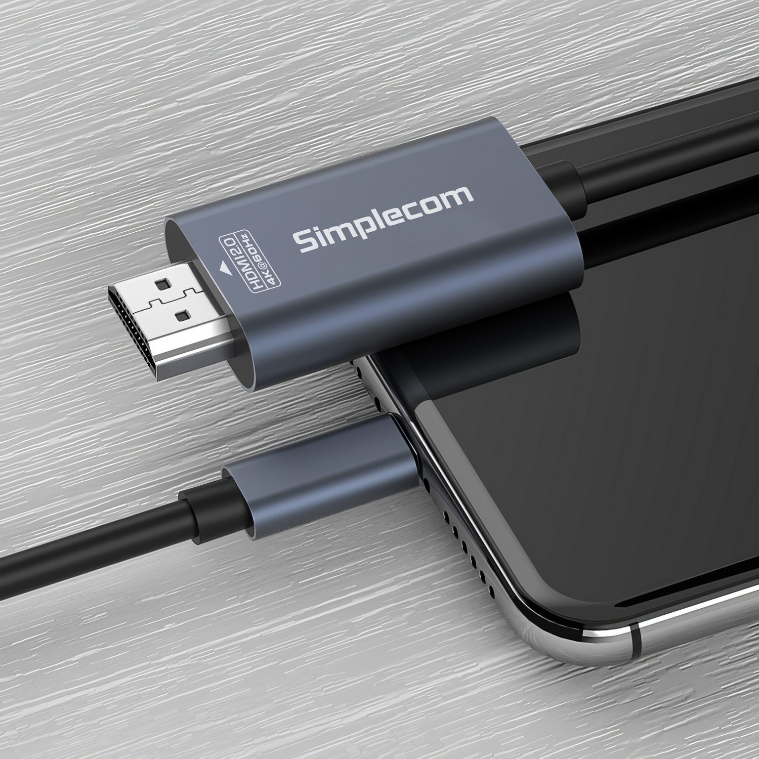 Simplecom DA322 USB-C Type-C to HDMI 2.0 Cable 2M HDCP 4K@60Hz - SuperSaverAU - view 5