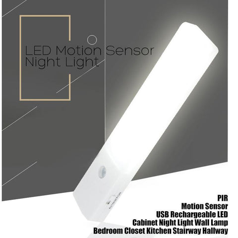 EL806 Rechargeable LED Night Light Torch, Motion Sensor, 15*3*1.4cm - SuperSaverAU - view 1
