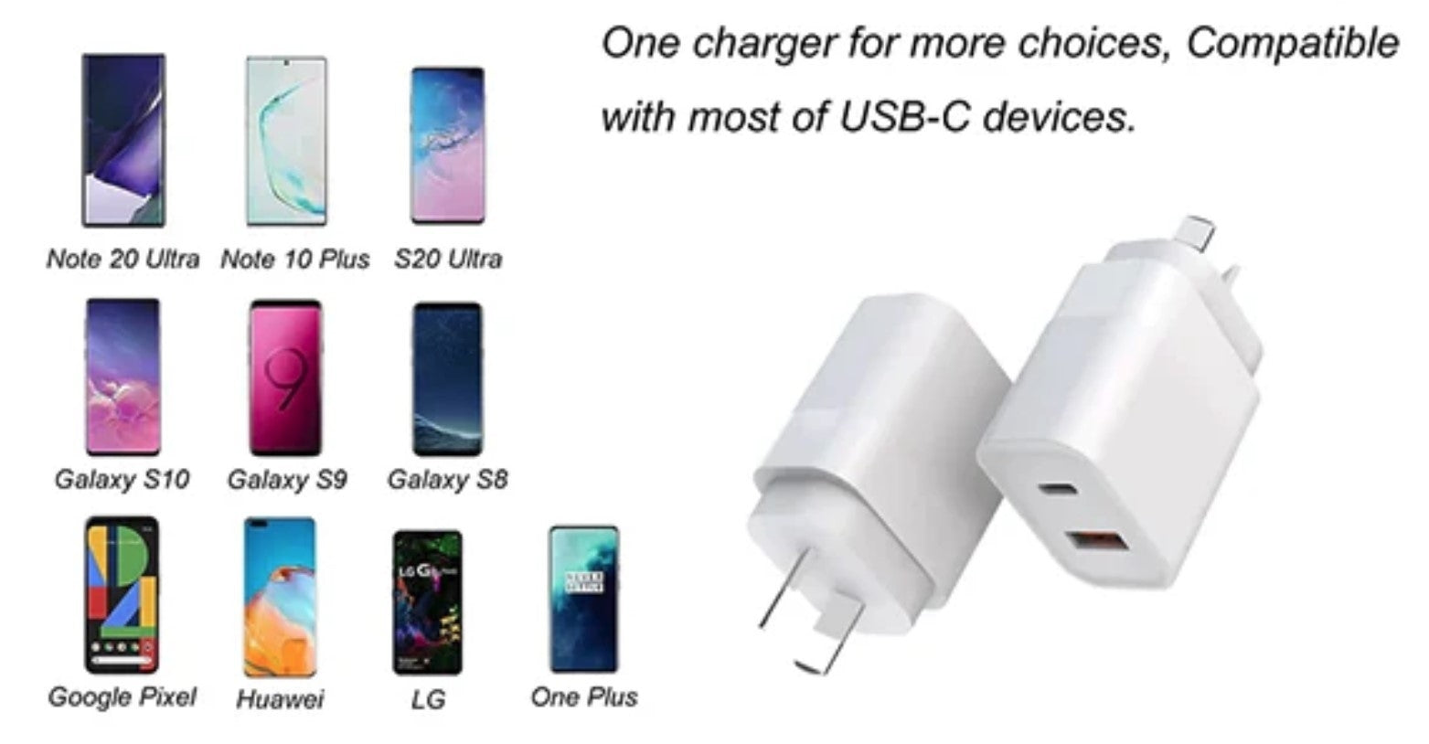 BDI 25W PD Quick Charger AU plug with USB-A and Type-C Ports - SuperSaverAU - view 3