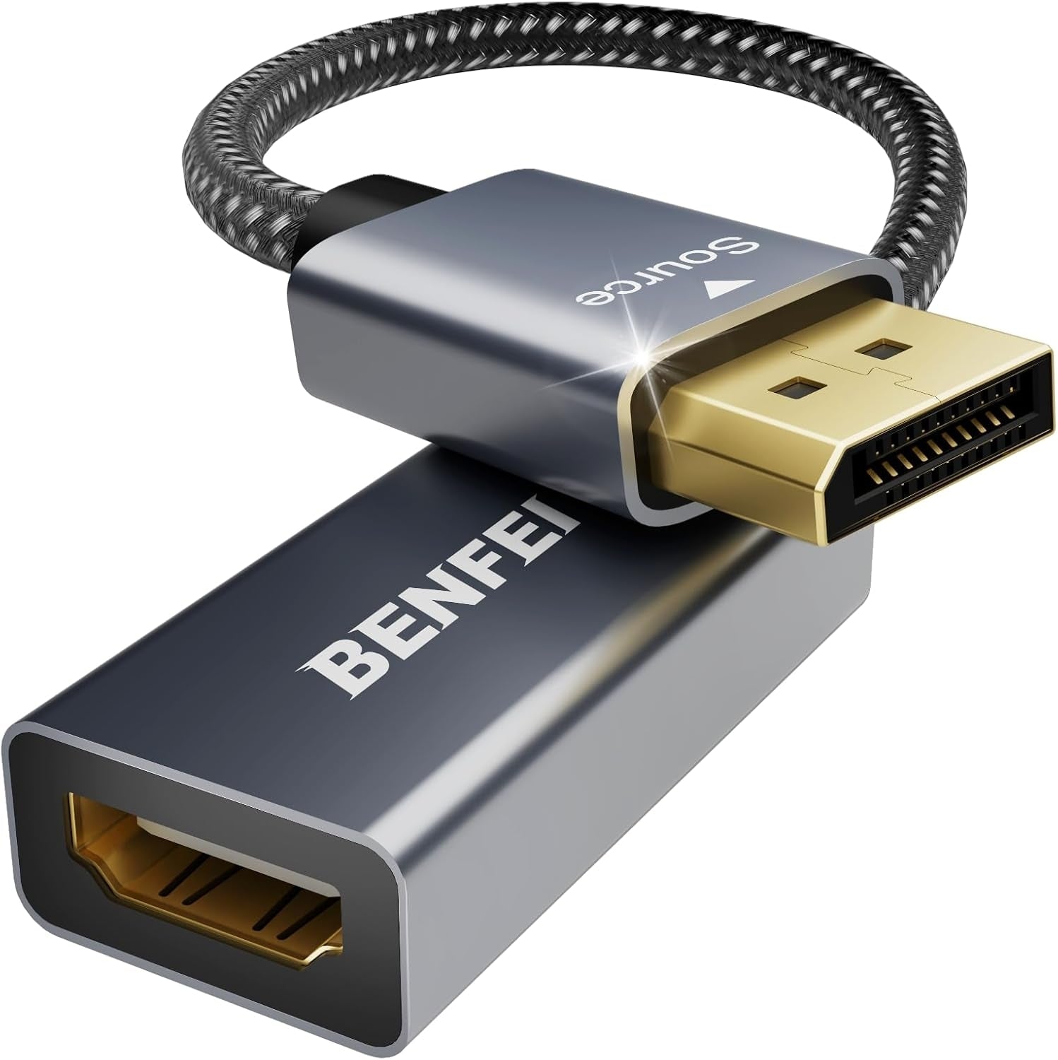 BENFEI 4K DisplayPort to HDMI Adapter, (2K 60Hz, 1080p 120Hz) Uni-Directional Display Port to HDMI Monitor Converter - SuperSaverAU - view 1