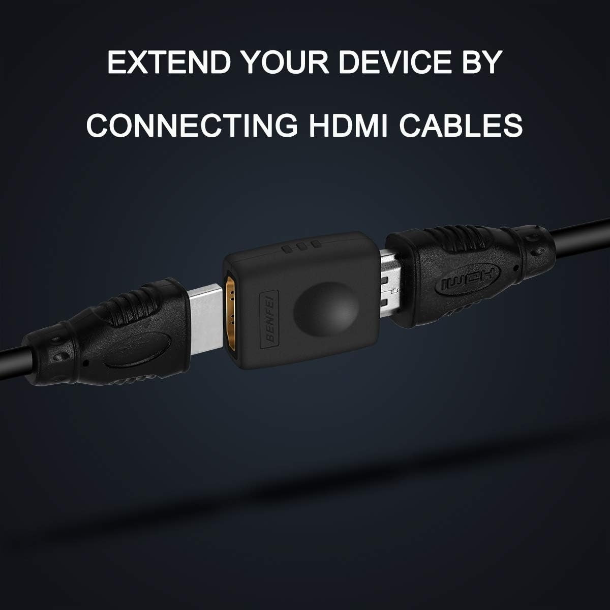 BENFEI 4K HDMI Coupler, HDMI Female to Female Adapter - SuperSaverAU - view 3