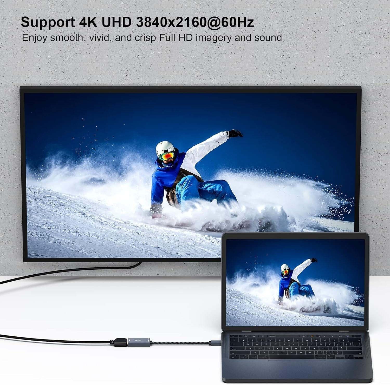 BENFEI Mini DP to HDMI Adapter (Thunderbolt Compatible) - SuperSaverAU - view 5