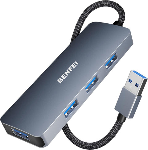 BENFEI USB 3.0 4-port Hub USB A Splitter Ultra-Slim - SuperSaverAU - view 1