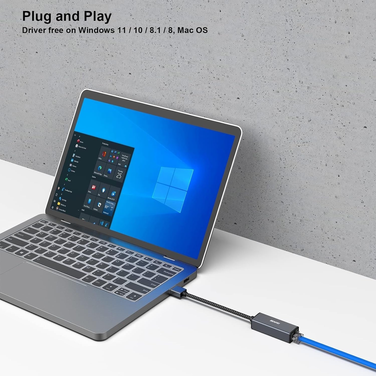 BENFEI USB 3.0 to Gigabit Ethernet Adapter - SuperSaverAU - view 6