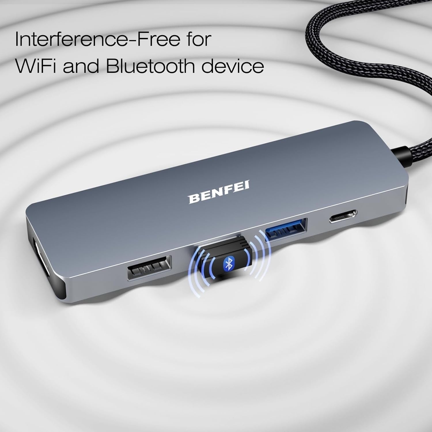 BENFEI USB C Hub 5-in-1 with 4K HDMI(Certified) Aluminum Case - SuperSaverAU - view 7