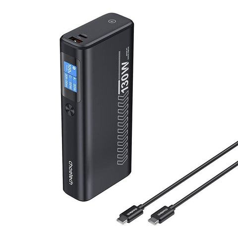 CHOETECH B702 20000mAh PD130W 3-Port Power Bank with TFT Display
