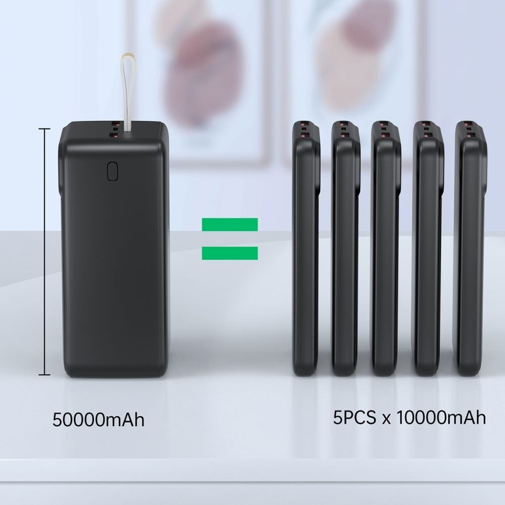 CHOETECH B732 50000mAh Power Bank PD22.5W with Digital Display - SuperSaverAU - view 3