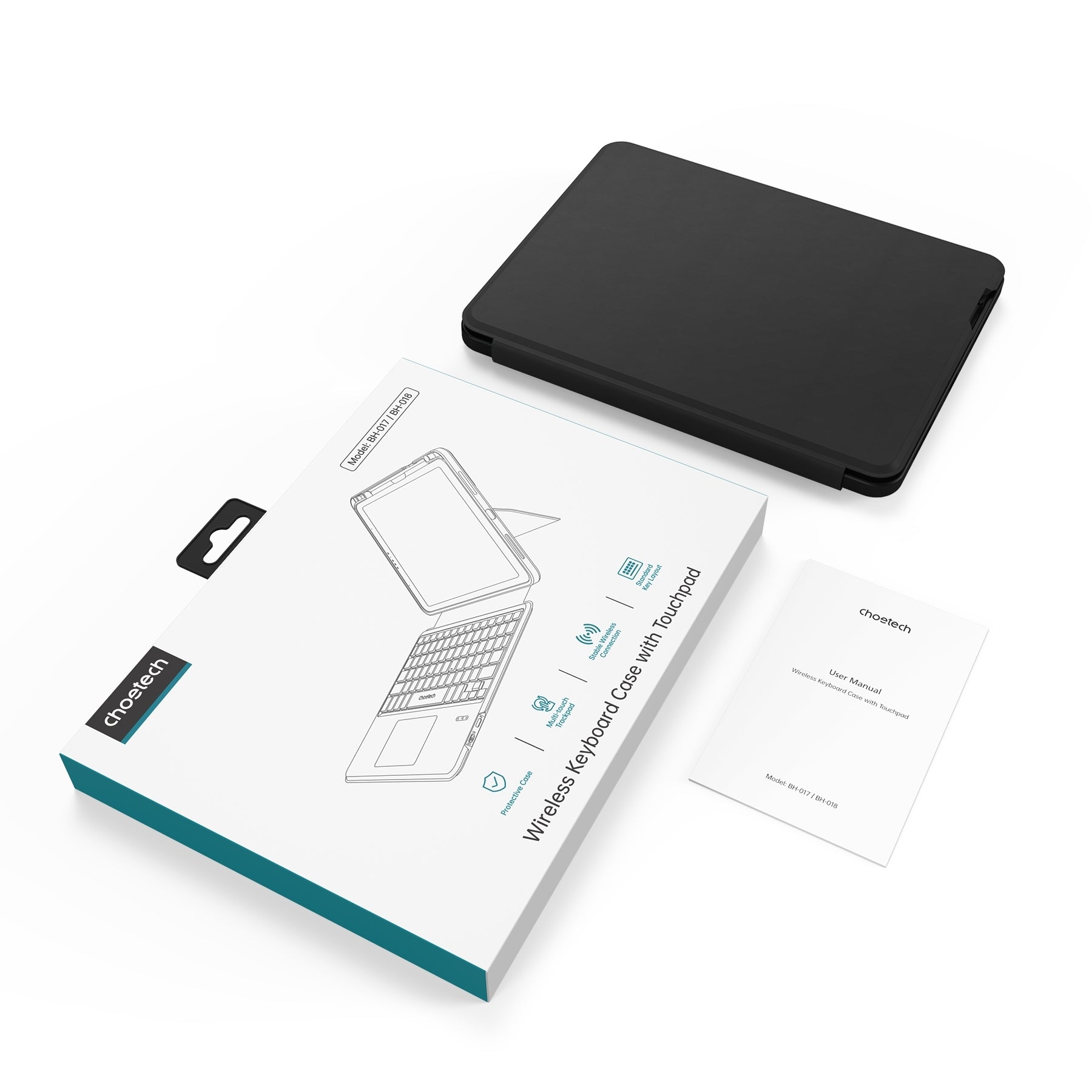 CHOETECH BH-018 Wireless Keyboard with Touchpad and Backlight for iPad Pro 11 " (Black) - SuperSaverAU - view 9