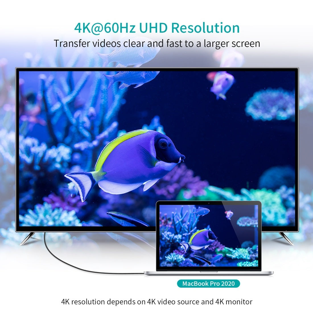 CHOETECH CH0050 USB-C to HDMI Gen2 4K Cable 5M Black - SuperSaverAU - view 4