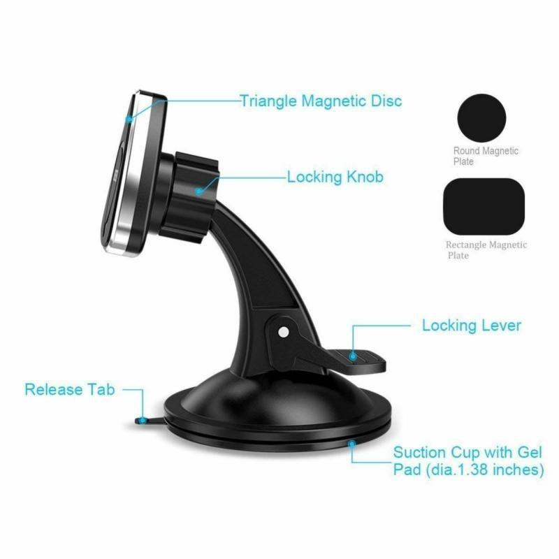 CHOETECH H010 Magnetic Car Phone Mount with 360 Degree Swivel Ball - SuperSaverAU - view 2