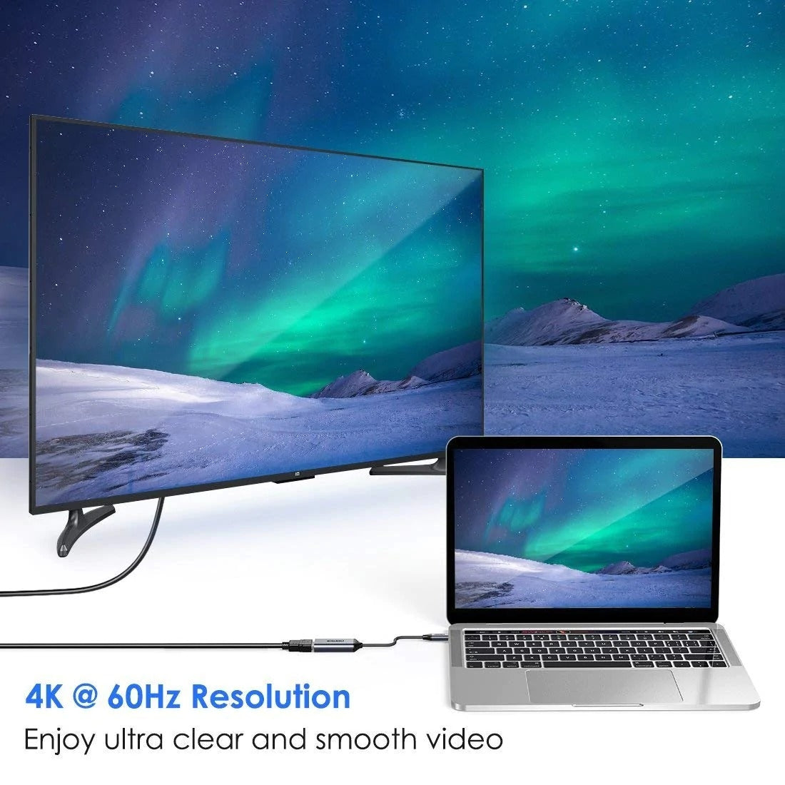 CHOETECH HUB-H10 USB-C To HDMI Braided Cable Adapter - SuperSaverAU - view 3