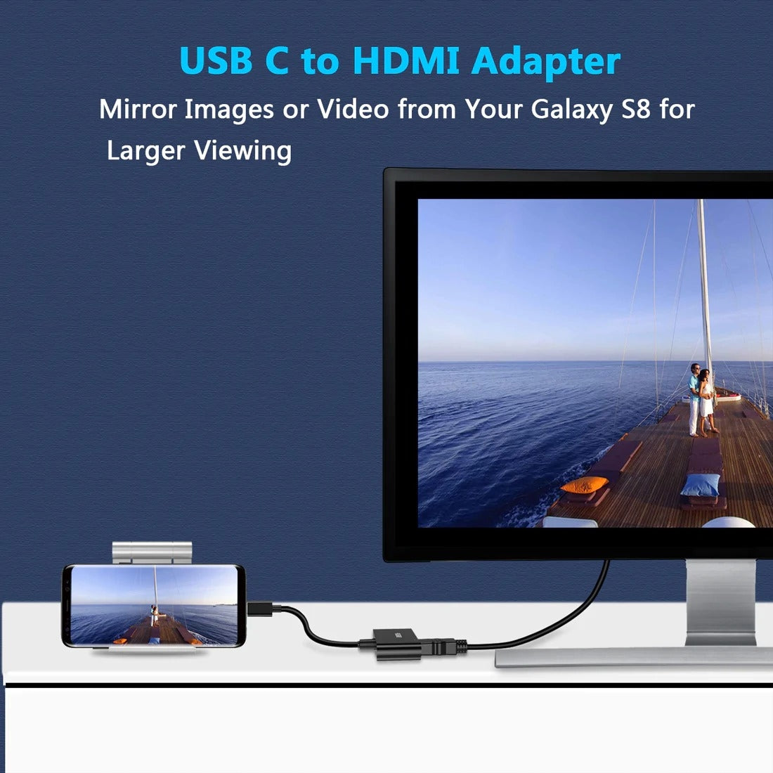 CHOETECH HUB-M03 USB-C To HDMI Adapter(4K@60hz) with 60W PD Charging Port - SuperSaverAU - view 2