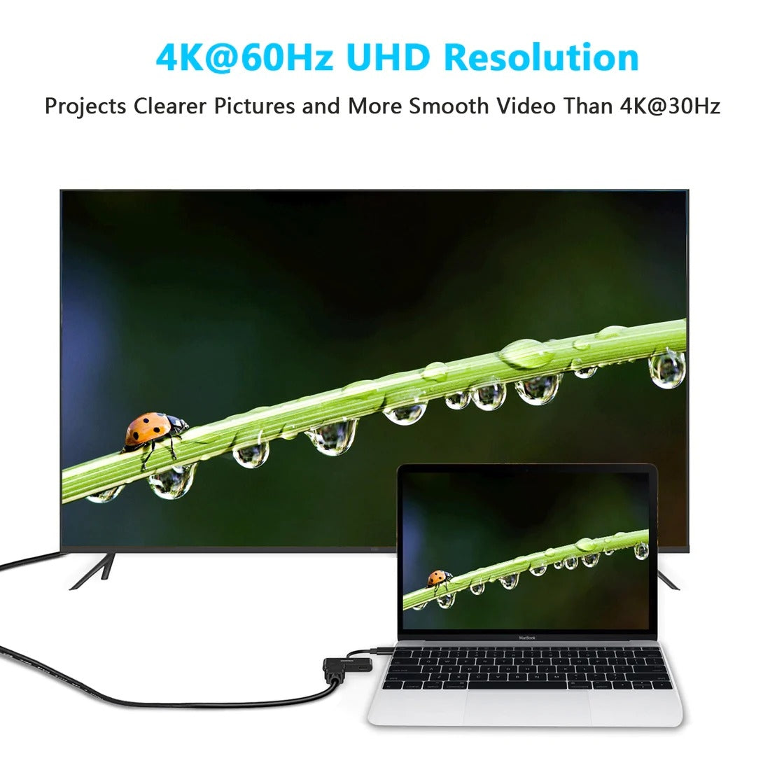 CHOETECH HUB-M03 USB-C To HDMI Adapter(4K@60hz) with 60W PD Charging Port - SuperSaverAU - view 4