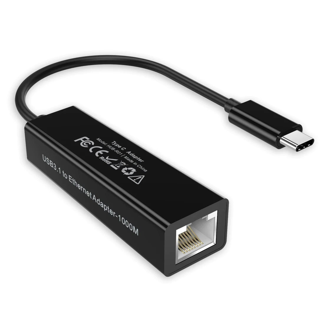 CHOETECH HUB-R01 USB 3.1 Type-C To RJ45 Gigabit Ethernet Adapter - SuperSaverAU - view 1