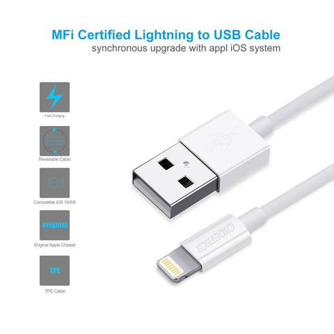 Choetech IP0027 iPhone 8-pin Cable 1.8m - SuperSaverAU - view 1