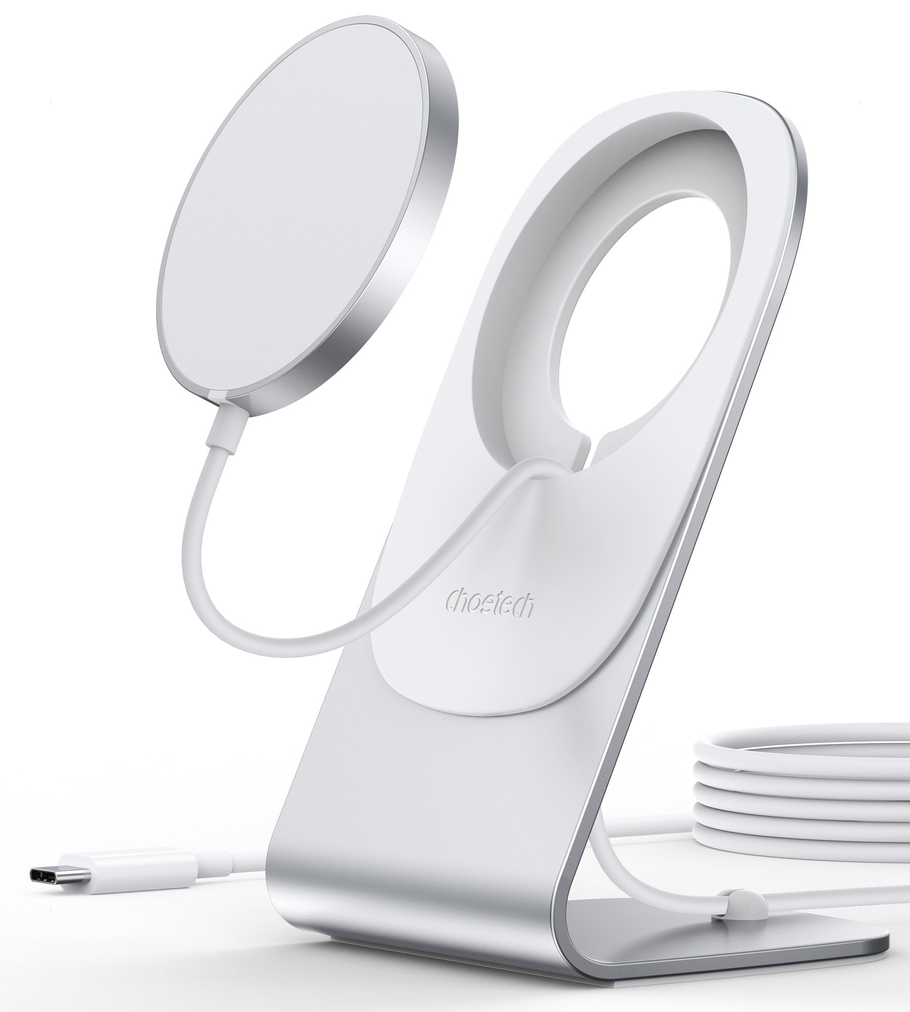 CHOETECH MIX00117SL Magasafe Fast Wireless Charger Stand Holder For iPhone 13/12 (H047+T517) - SuperSaverAU - view 1