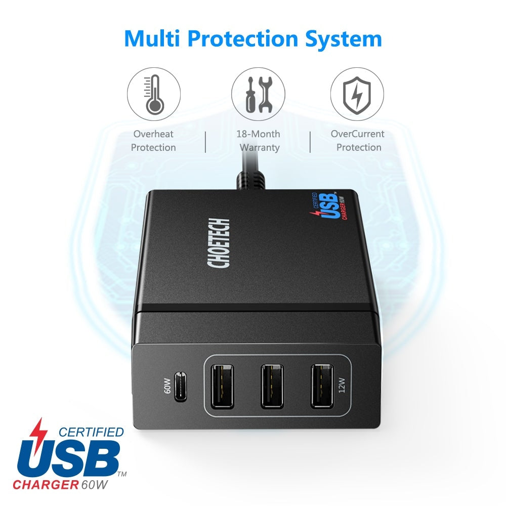 CHOETECH PD72 Power Delivery Charger - SuperSaverAU - view 2