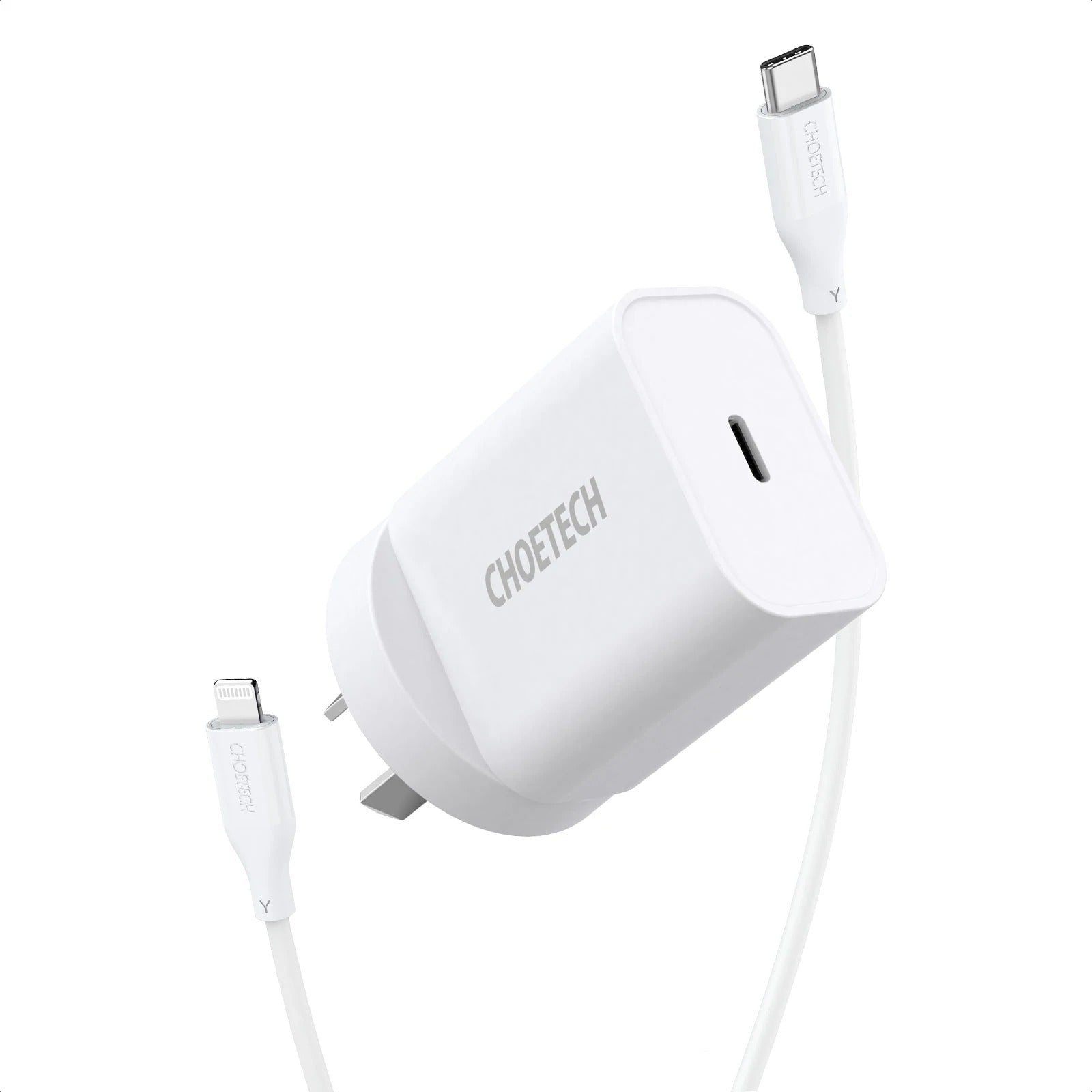 CHOETECH Q5004CL PD20W USB-C iPhone Fast Charger with MFi Certified USB-C Cable - SuperSaverAU - view 1