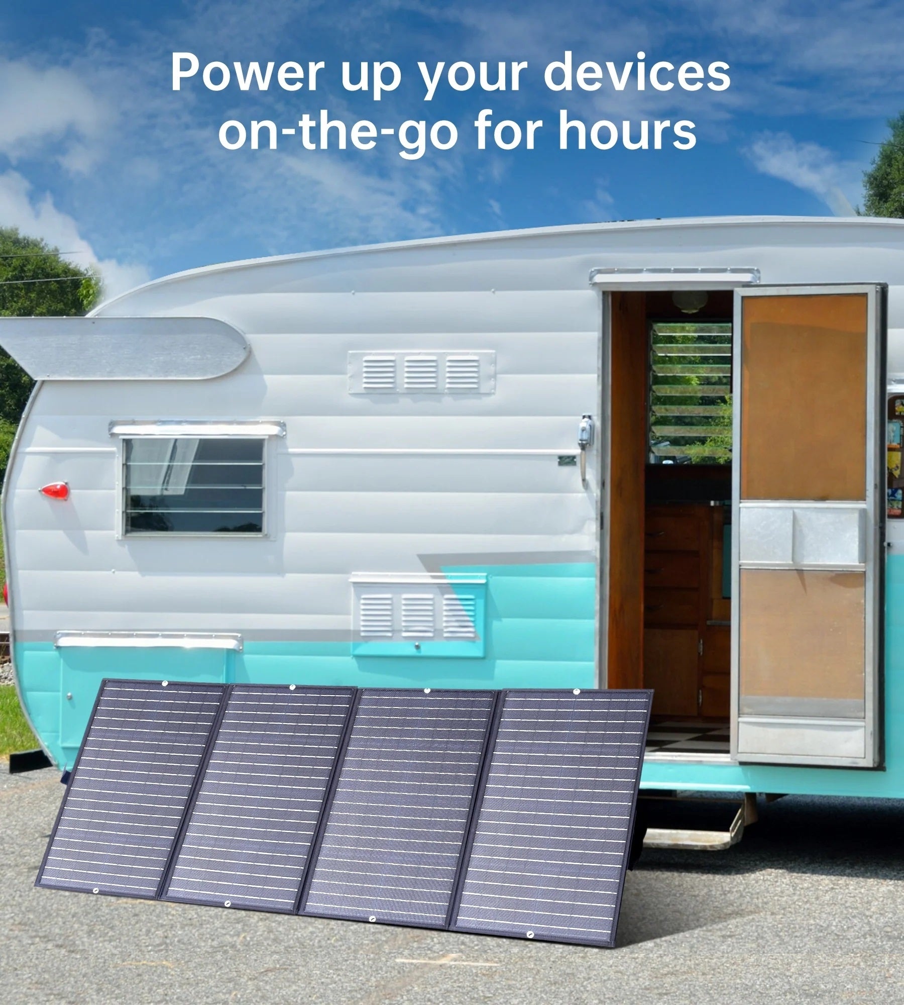 CHOETECH 160W Foldable Solar Charger, Waterproof, Portable for Camping & RV - SuperSaverAU - view 4
