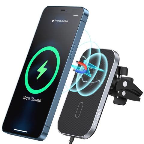 CHOETECH T200F-301 15W MagLeap Magnetic Wireless Car Charger Holder with 1.5M Cable - SuperSaverAU - view 1