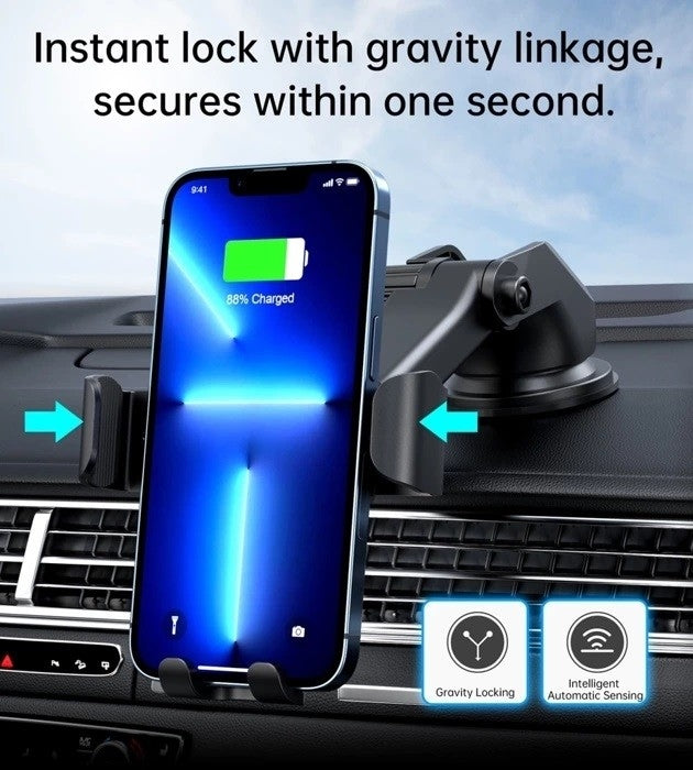 CHOETECH T203-F 15W Gravity Wireless Car Charger Holder