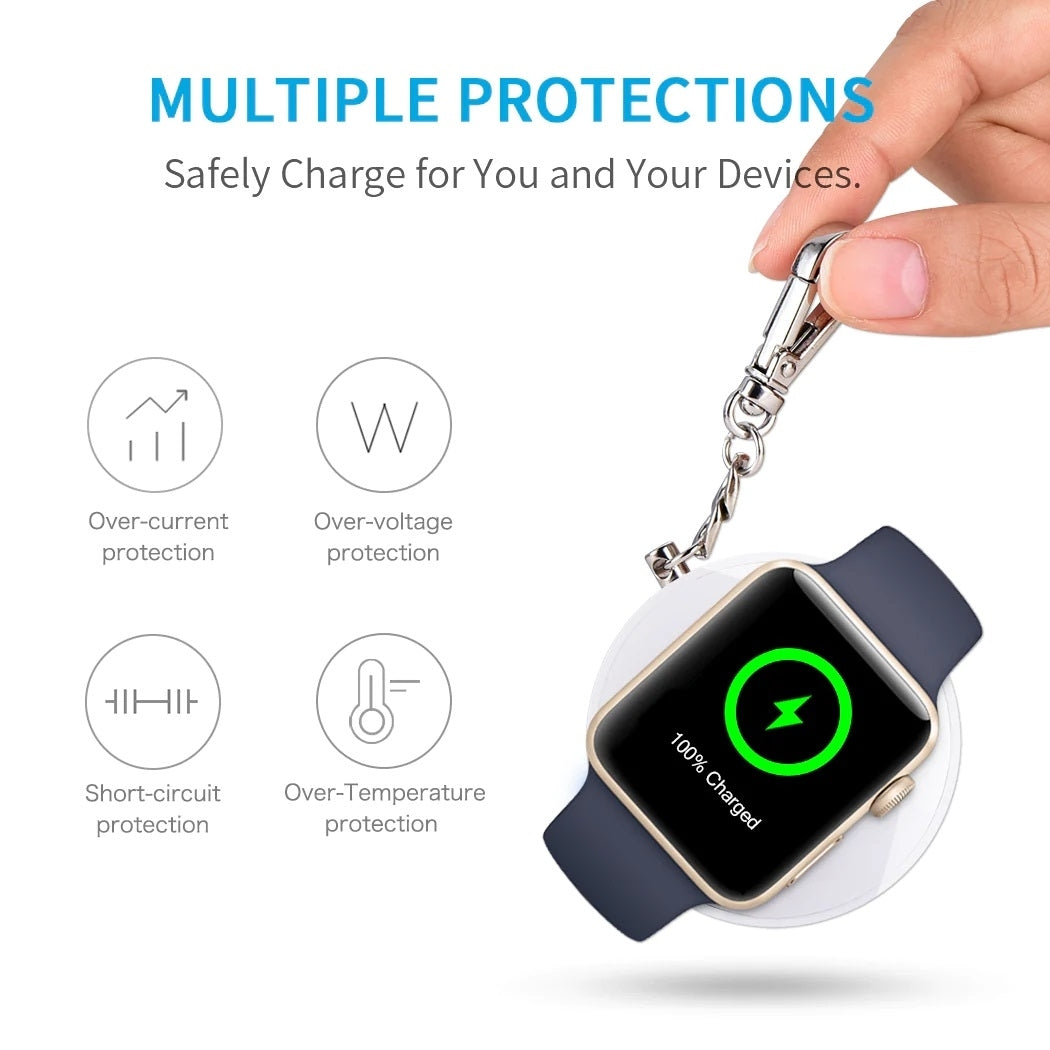 CHOETECH T313 MFI Magnetic Wireless Charger 900mAh power for iWatch (White) - SuperSaverAU - view 5