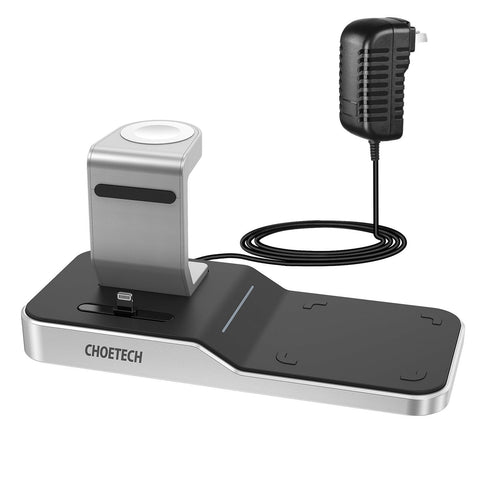 CHOETECH T316 4-in-1 Wireless Charging Station for iPhone/Apple Watch/iPod and all Qi Wireless Cell phones - SuperSaverAU - view 1