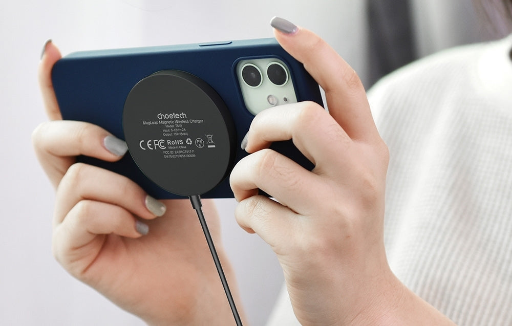 CHOETECH T518-BK15W Removable Fast Wireless Magenetic Charger for iPhone12/13/14/15 & More with 1M Cable - SuperSaverAU - view 3