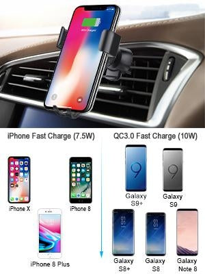 CHOETECH T536-S Fast Wireless Charging Car Mount Phone Holder - SuperSaverAU - view 6