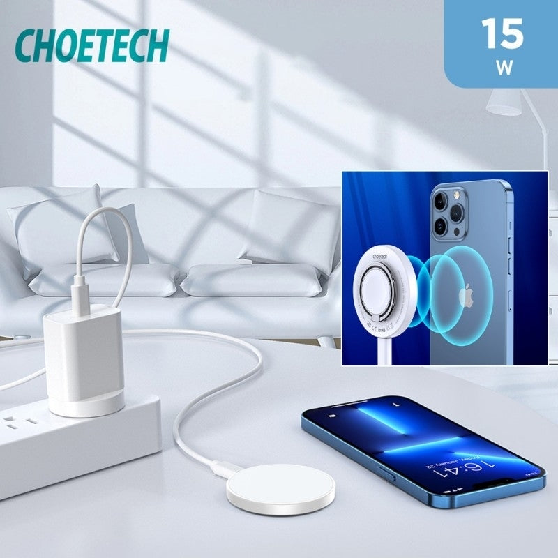 CHOETECH T603-F Ring Holder and Magnetic 15W Wireless Charger for Phone/airPod/iWatch - SuperSaverAU - view 10