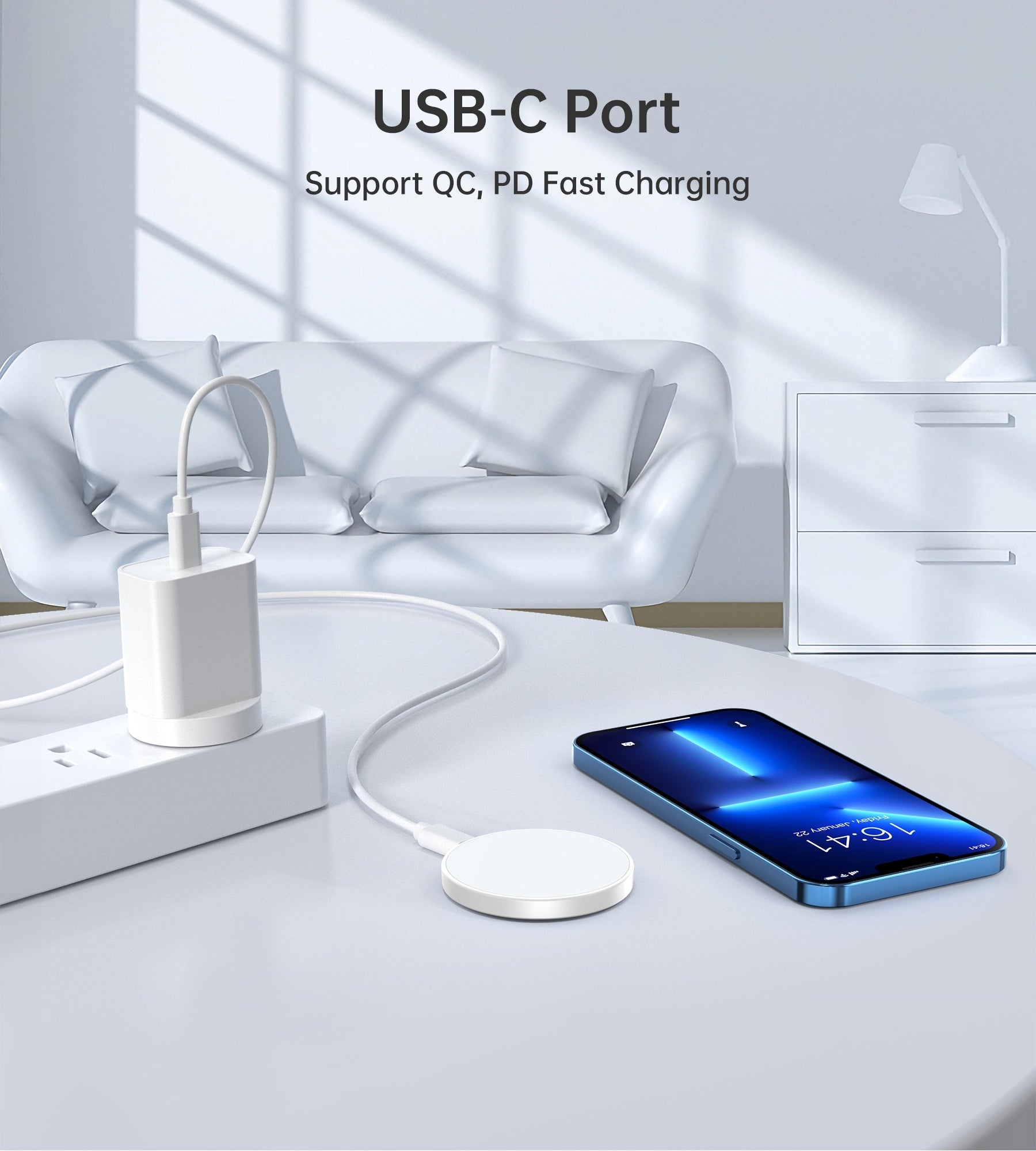 CHOETECH T603-F Ring Holder and Magnetic 15W Wireless Charger for Phone/airPod/iWatch - SuperSaverAU - view 11