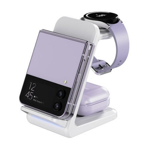 CHOETECH T608-F 15W 4-in-1 Wireless Charger Stand for iWatch and Samsung Watch - SuperSaverAU - view 3