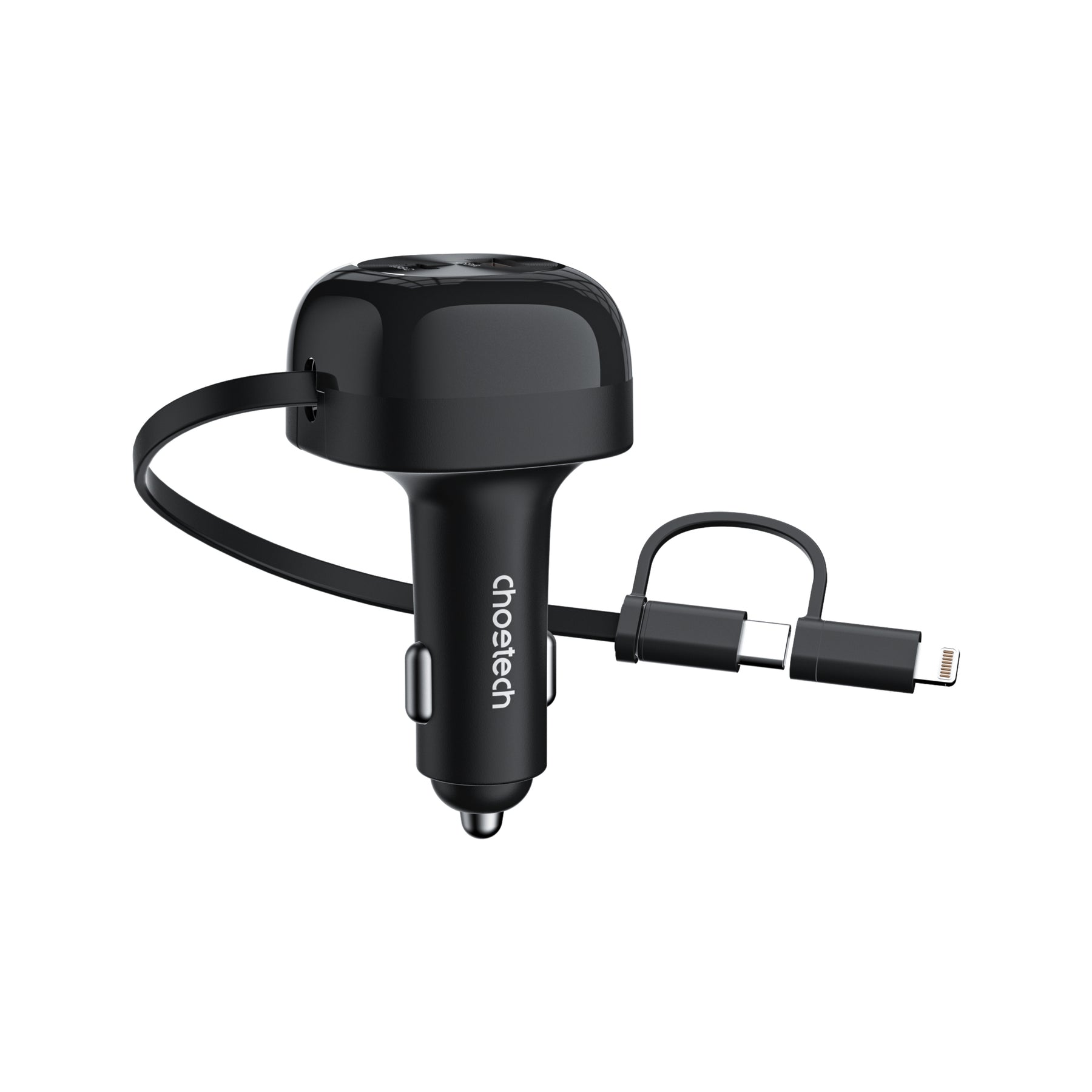 CHOETECH TC0036 PD45W USB-C+USB-A car charger with C+L Interface - SuperSaverAU - view 2