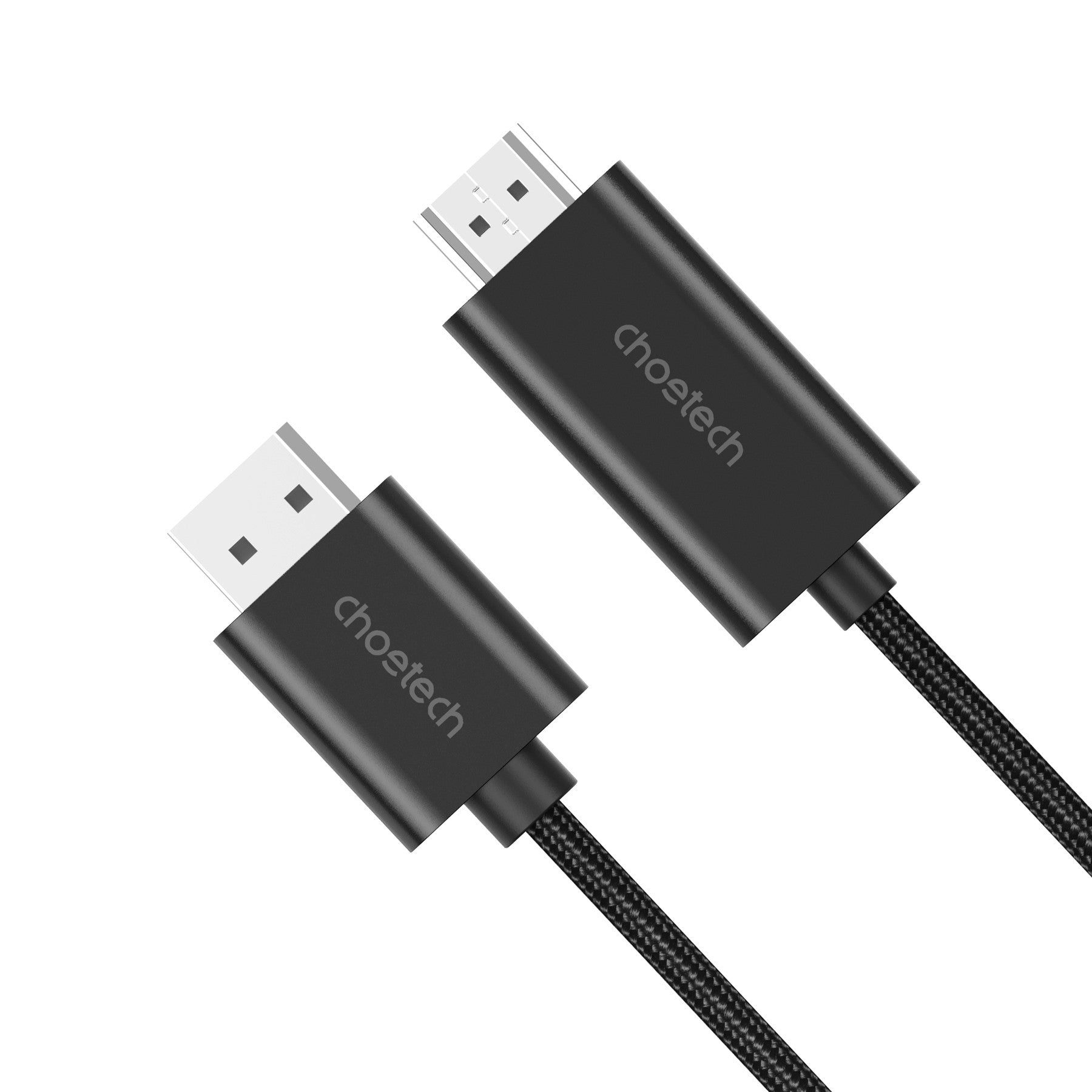 CHOETECH 2m Braided DisplayPort to HDMI 4K60Hz Male Cable Audio Video Adapter - SuperSaverAU - view 2