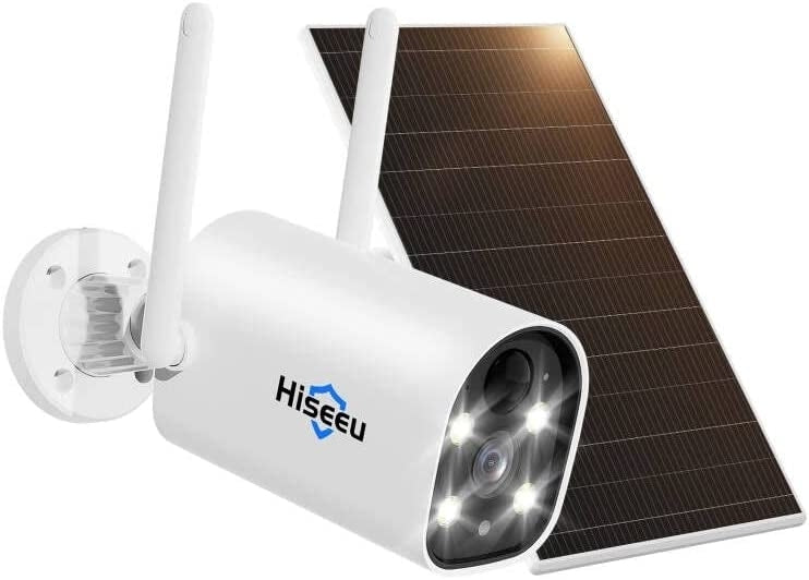 Hiseeu C40 4MP WiFi Battery Camera with Solar Panel