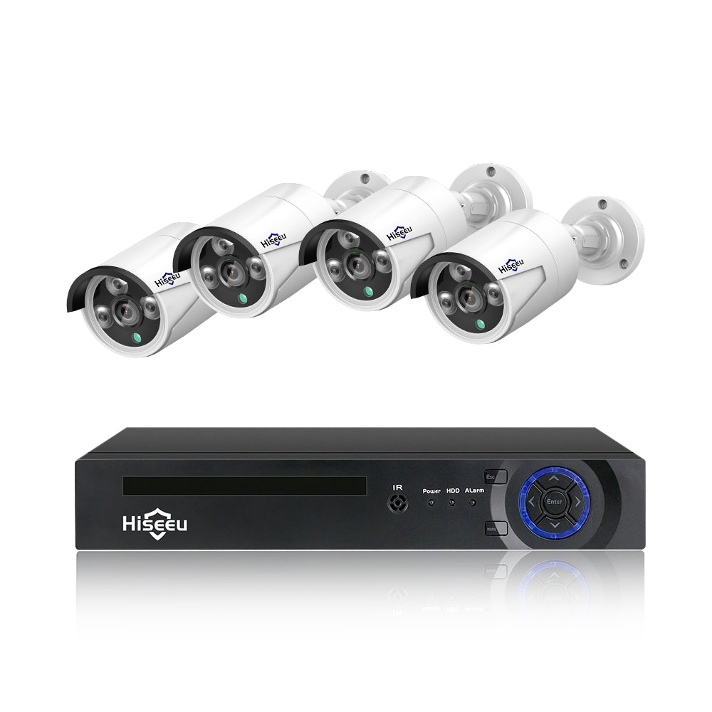 Hiseeu H5NVR-P4-624P 4CH 4MP PoE CCTV System with 2TB HDD