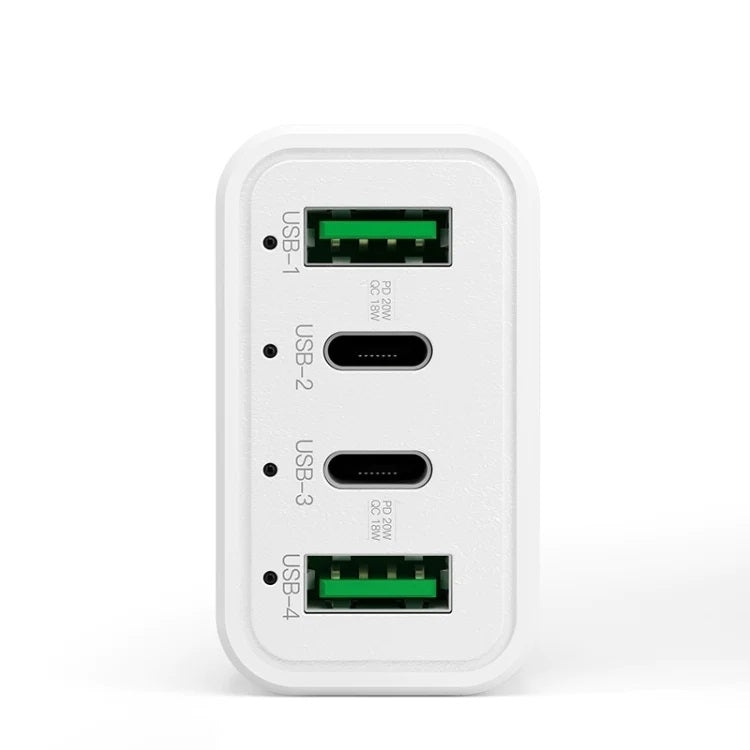 4-Port Car Charger (2 Ports PD + 2 Ports QC3.0 ) White - SuperSaverAU - view 3
