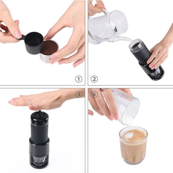 STARESSO Portable Espresso Coffee Maker - Black