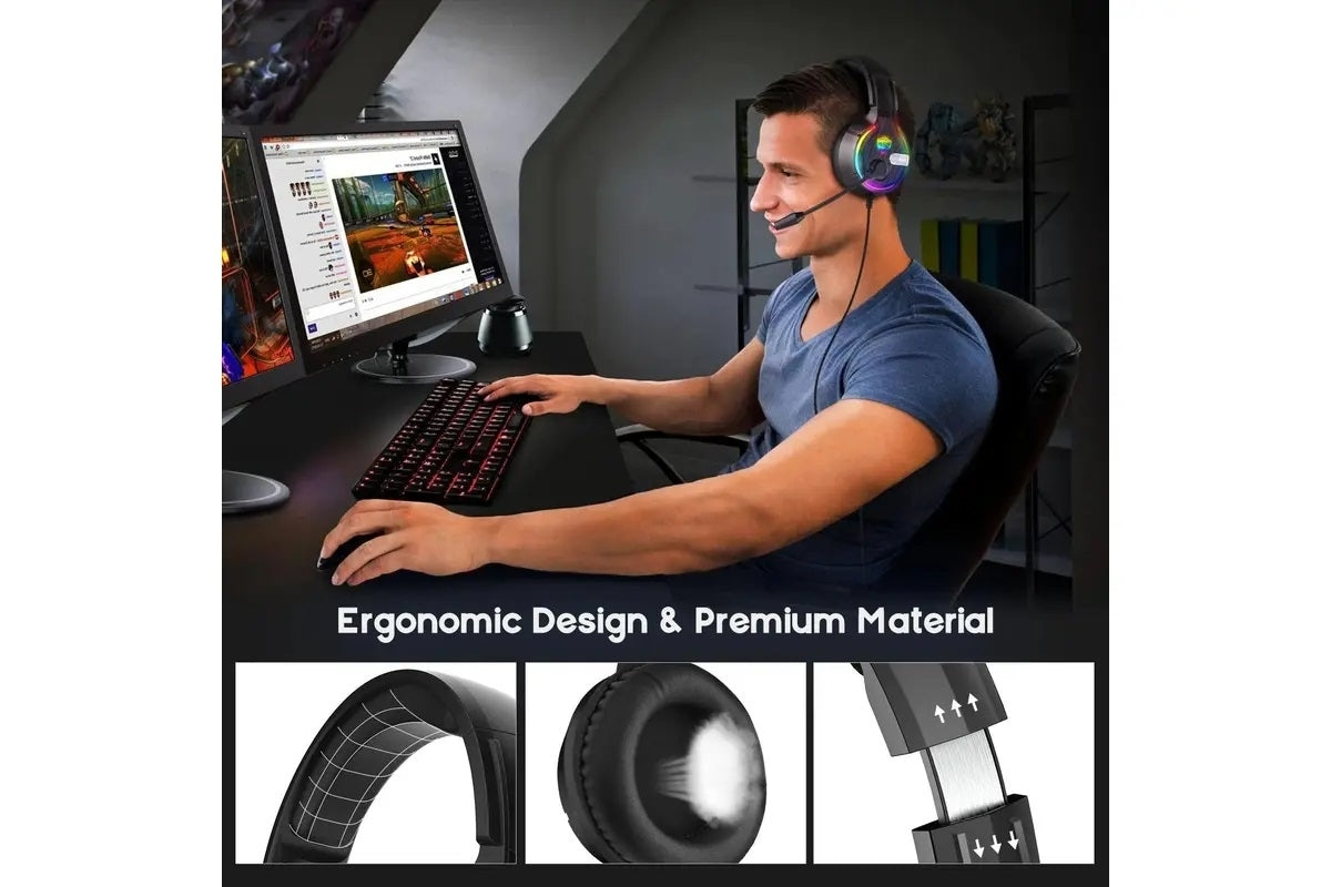 SoulBytes S19 RGB Gaming Headphones - SuperSaverAU - view 3