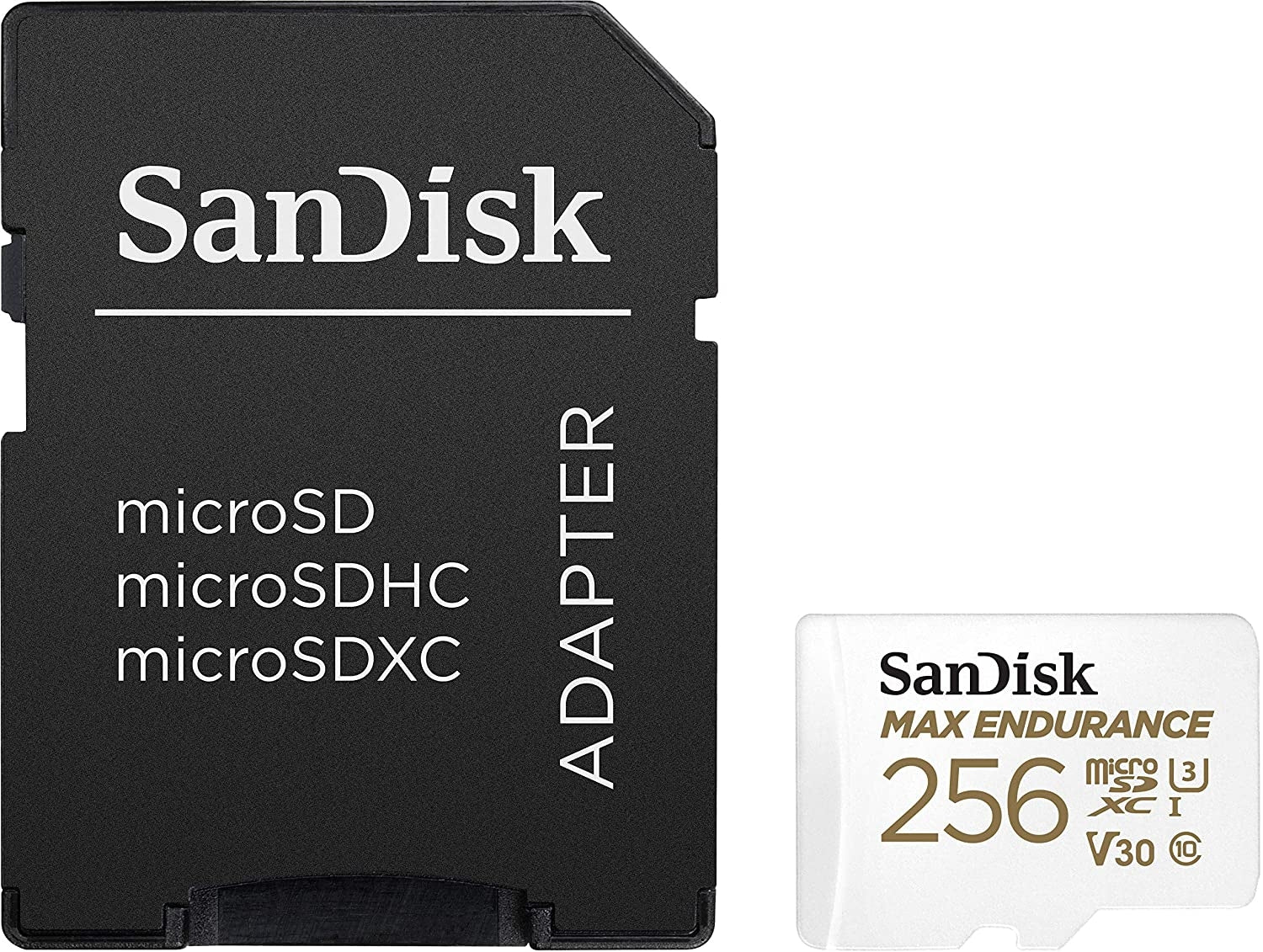 Sandisk Max Endurance Microsdxc Card SQQVR 256G (120 000 HRS) UHS-I C10 U3 V30 100MB/S R 40MB/S W SD Adaptor SDSQQVR-256G-GN6IA - SuperSaverAU - view 3