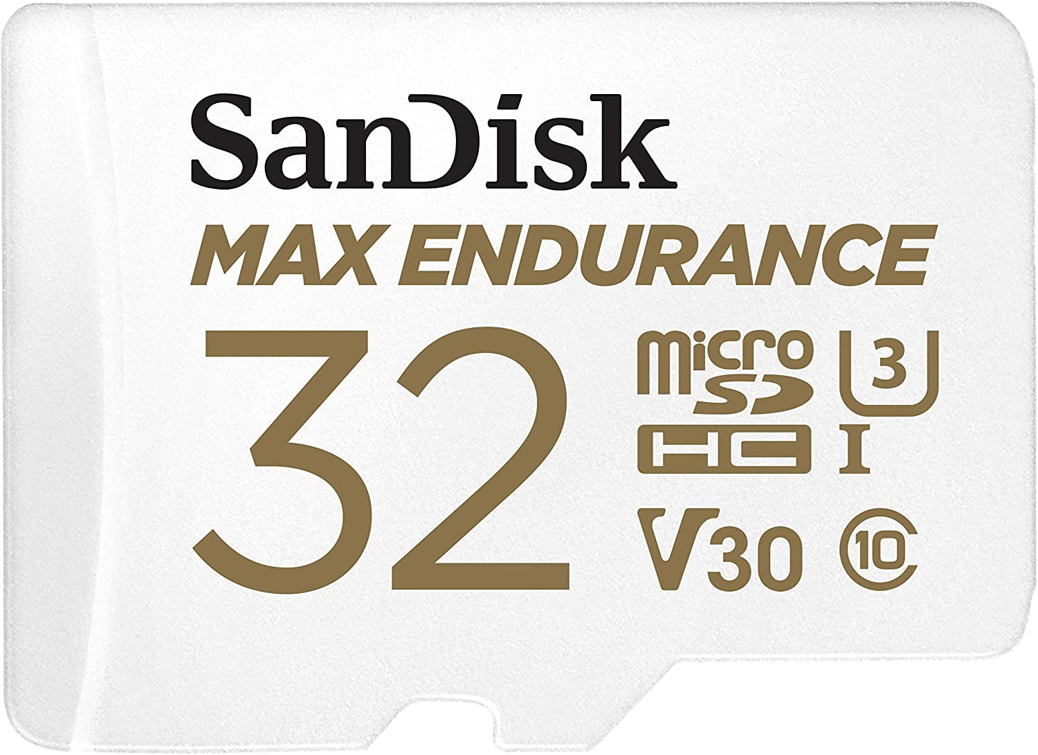 Sandisk Max Endurance Microsdhc Card SQQVR 32G (15 000 HRS) UHS-I C10 U3 V30 100MB/S R 40MB/S W SD Adaptor SDSQQVR-032G-GN6IA - SuperSaverAU - view 1