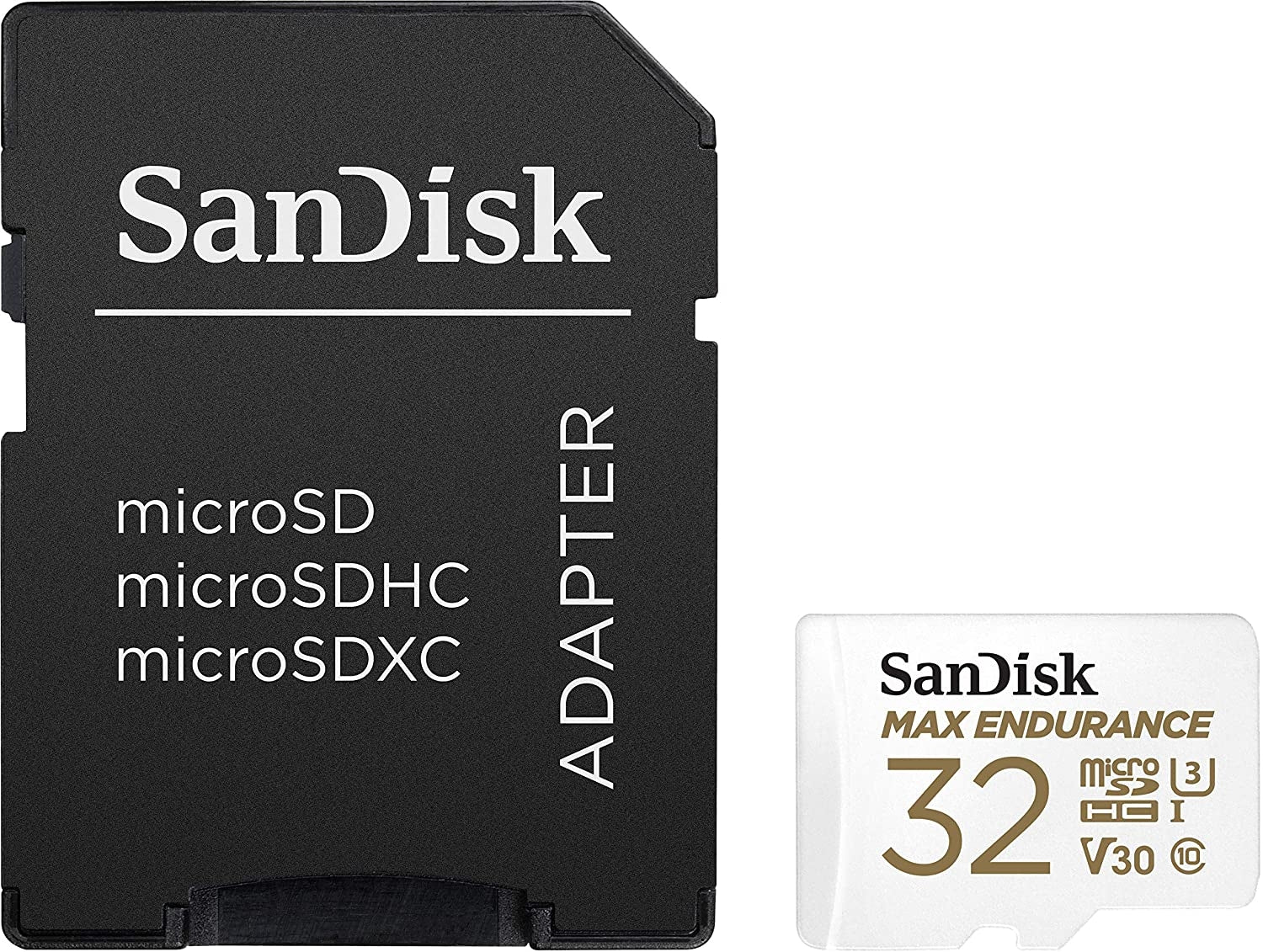 Sandisk Max Endurance Microsdhc Card SQQVR 32G (15 000 HRS) UHS-I C10 U3 V30 100MB/S R 40MB/S W SD Adaptor SDSQQVR-032G-GN6IA - SuperSaverAU - view 3