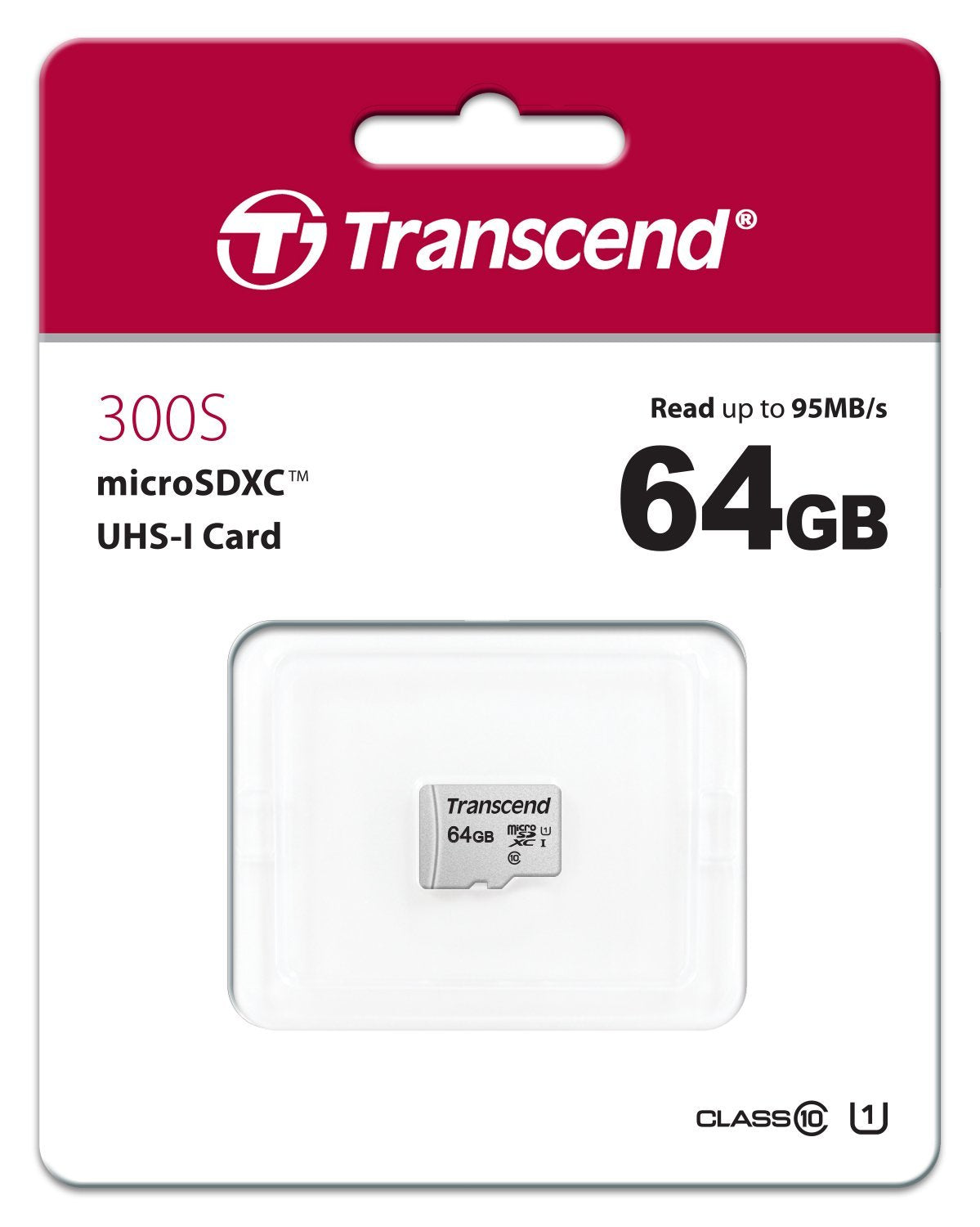 TRANSCEND TS64GUSD300S 64GB UHS-I U1 microSD w/o Adapter (microSDHC I, C10, U1) - SuperSaverAU - view 3