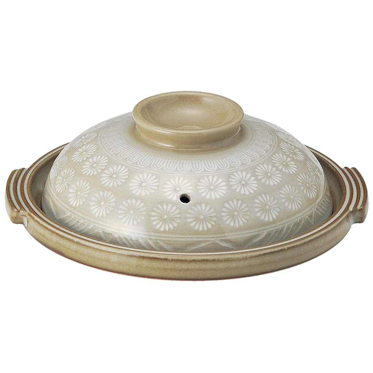 Ginpo Mishima Toban Pot #8 Heat Resistant Ceramic - 270 x 250 x 100mm