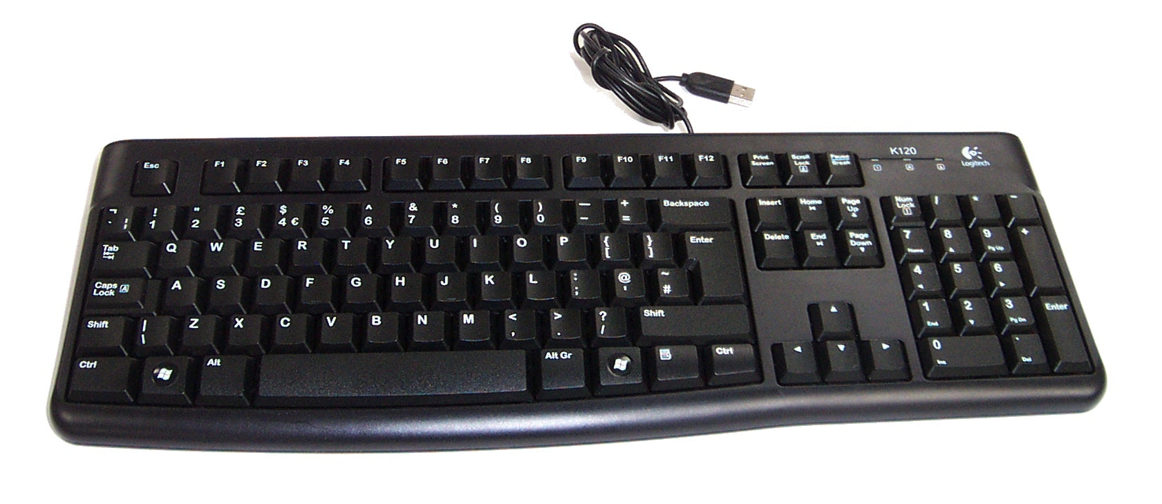 Logitech K120 USB Wired Keyboard Durable Design Adjustable Tilt Legs - SuperSaverAU - view 3